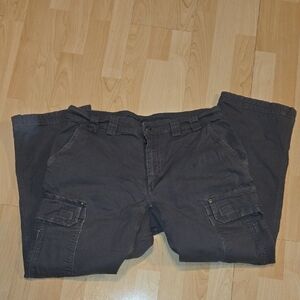 Duluth Trading Men's Fire Hose Relaxed Fit Cargo Work Pants 36x30 Gray